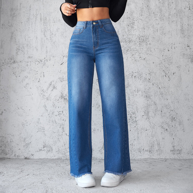 Tailored Wide-Leg Jeans