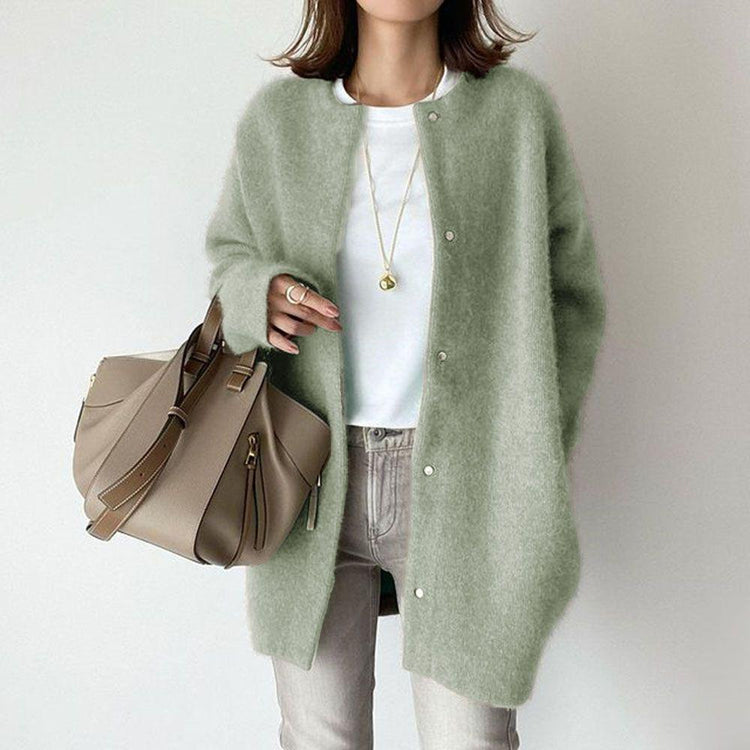 Cotton Knit Cardigan Coat